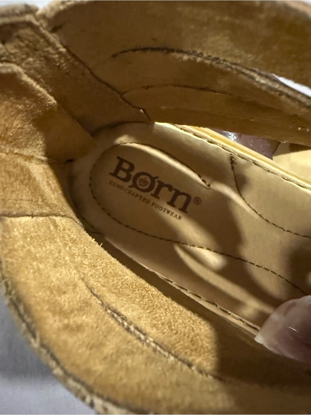 Born Brown Woven Leather Sandals - Picture 3 of 4